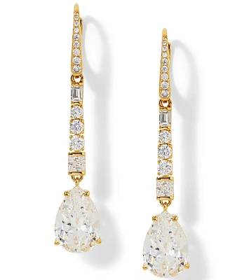 Nadri Delphine 18K Linear Earrings