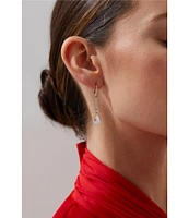Nadri Delphine 18K Linear Earrings