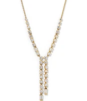 Nadri Delphine Double Linear Y Necklace