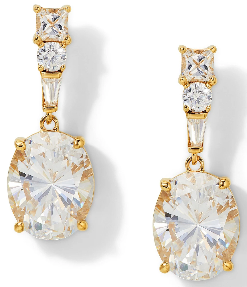 Nadri Delphine Oval CZ Drop Earrings