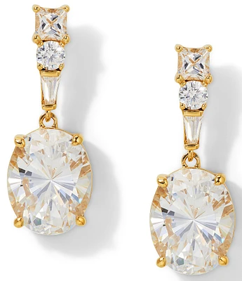 Nadri Delphine Oval CZ Drop Earrings