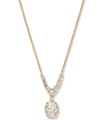 Nadri Delphine Small Frontal Short Pendant Necklace