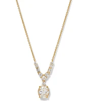 Nadri Delphine Small Frontal Short Pendant Necklace