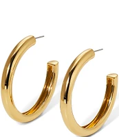 Nadri Farrah Puffy C Hoop Earrings