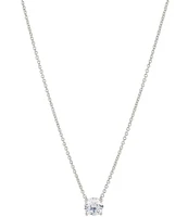 Nadri Modern Love Large Round Cut Short Pendant Necklace