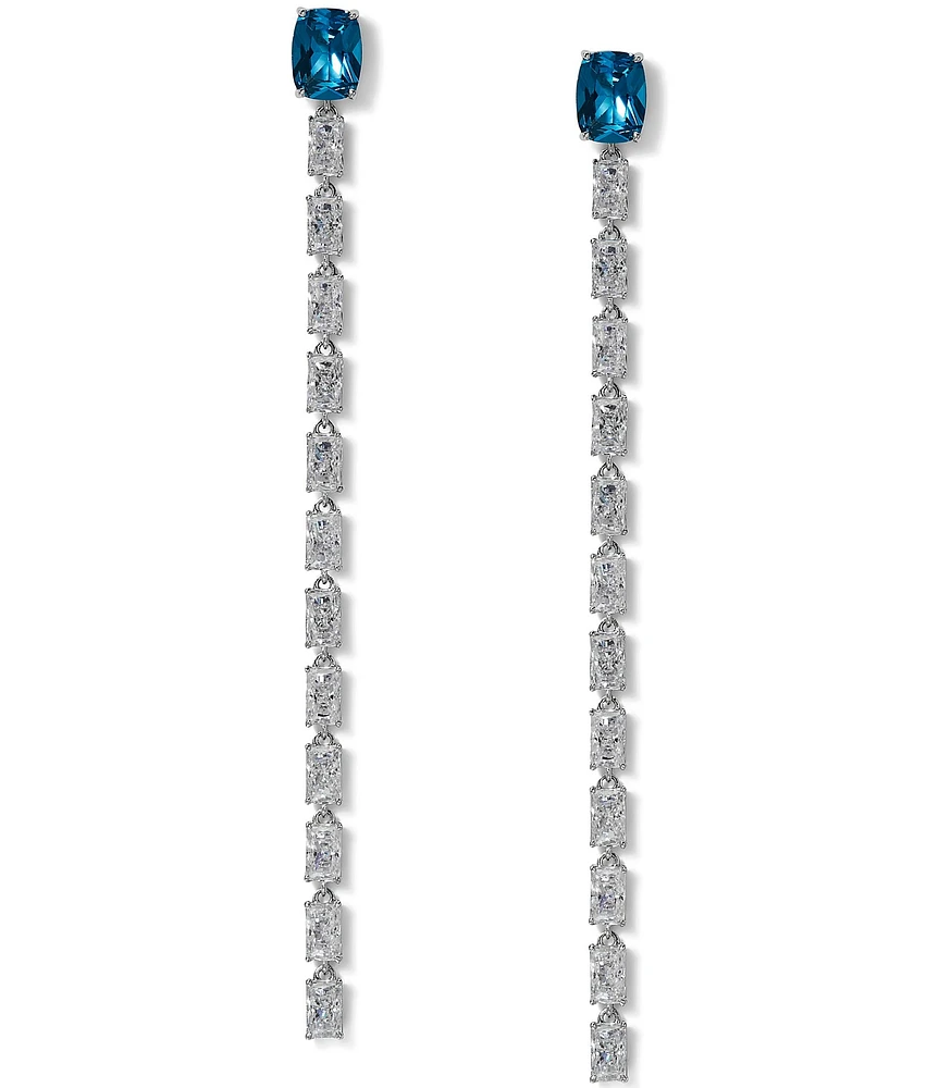 Nadri Northern Lights XL Linear CZ Earrings