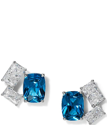 Nadri Northern Nights Blue Cluster CZ Stud Earrings