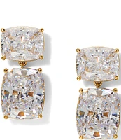 Nadri Northern Lights Crystal Double Drop Earrings