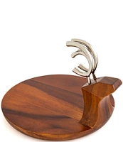 Nambe Reindeer Cheese Board and Spreaders