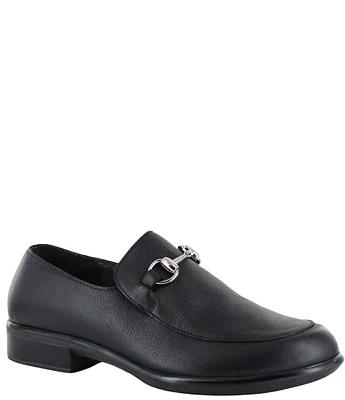 Naot Bentu Leather Bit Buckle Loafers