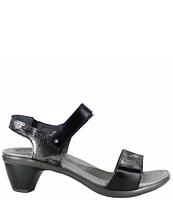 Naot Extant Leather Banded Heeled Sandals