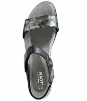 Naot Extant Leather Banded Heeled Sandals