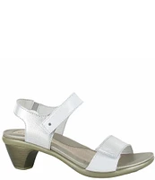 Naot Extant Leather Banded Heeled Sandals