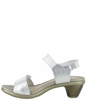 Naot Extant Leather Banded Heeled Sandals