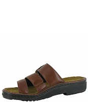 Naot Frey Buckle Leather Slide Sandals