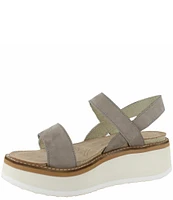 Naot Meringue Banded Wedge Sandals