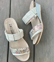 Naot Royalty Banded Wedge Sandals