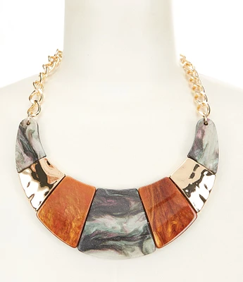 Natasha Accessories Galaxy Resin Collar Necklace