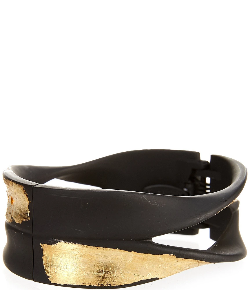 Natasha Accessories Gold Fleck Cuff Bracelet