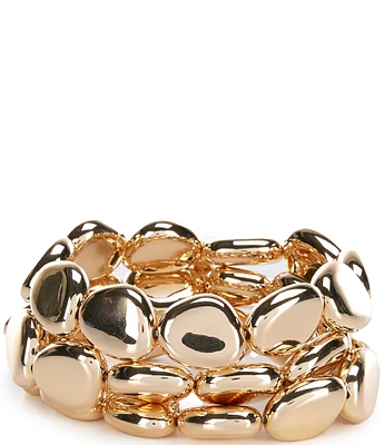 Natasha Accessories Kidney Bean Stretch Bracelet Set