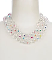 Natasha Accessories Multi Bead Resort Short Multi Strand Necklace