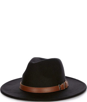 Natasha Accessories Oversize Panama Hat With Buckle