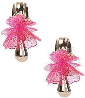 Natasha Accessories Petal Statement Drop Earrings