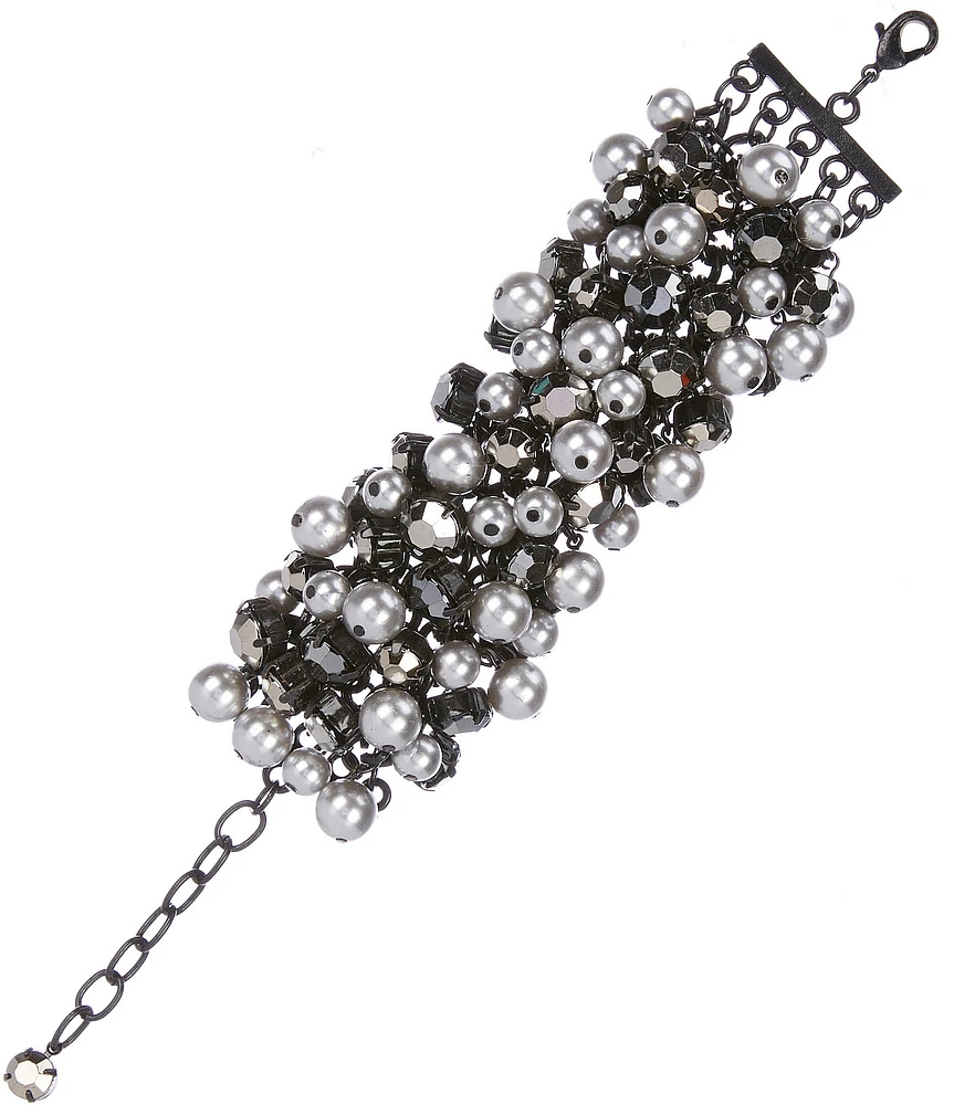 Natasha Accessories Shaky Pearl Line Bracelet