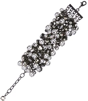 Natasha Accessories Shaky Pearl Line Bracelet