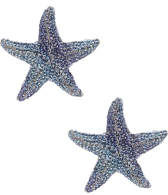 Natasha Accessories Starfish Crystal Ombre Drop Earrings