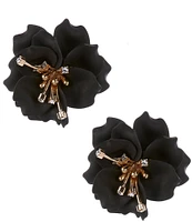 Natasha Accessories XL Petal Flower Drop Earrings