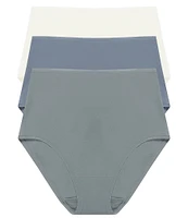 Natori Bliss Bare Cotton High-Waist Brief 3-Pack