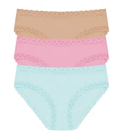 Natori Bliss Girl Lace Trim Brief Panty -Pack