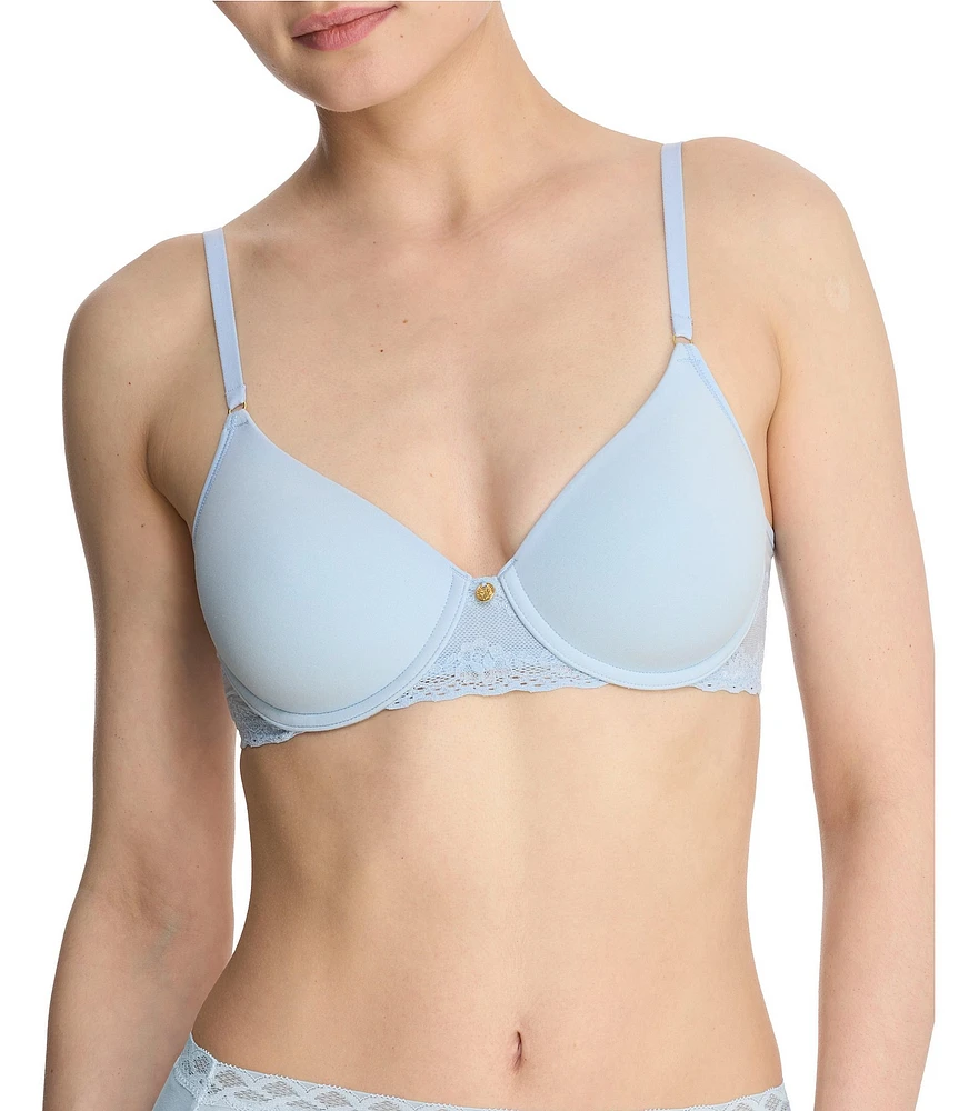 Natori Bliss Perfection Contour Underwire Lace Trim T-Shirt Bra