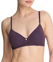 Natori Bliss Perfection Contour Underwire Lace Trim T-Shirt Bra