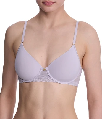 Natori Bliss Perfection Contour Underwire Lace Trim T-Shirt Bra