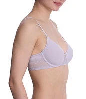 Natori Bliss Perfection Contour Underwire Lace Trim T-Shirt Bra