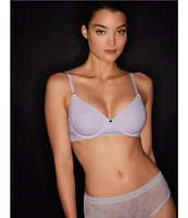 Natori Bliss Perfection Contour Underwire Lace Trim T-Shirt Bra