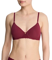 Natori Bliss Perfection Contour Underwire Lace Trim T-Shirt Bra