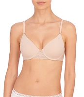 Natori Bliss Perfection Contour Underwire Lace Trim T-Shirt Bra