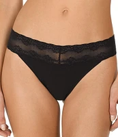 Natori Bliss Perfection Lace Trim Thong 3-Pack