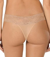 Natori Bliss Perfection Lace Trim Thong 3-Pack