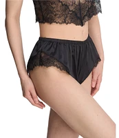 Natori Chantilly Lace Stretch Satin Coordinating Lingerie Short