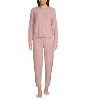 Natori Edit Sweater Knit Drawstring Tie Coordinating Lounge Jogger