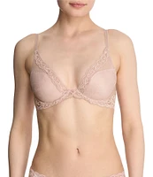 Natori Feathers Contour Dramatic Plunge T-Shirt Bra