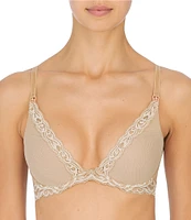 Natori Feathers Maternity Plunging Contour Bra