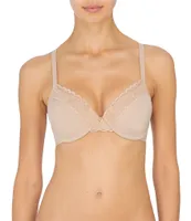 Natori Hidden Glamour Full-Busted U-Back Lace-Trimmed Contour Underwire Bra