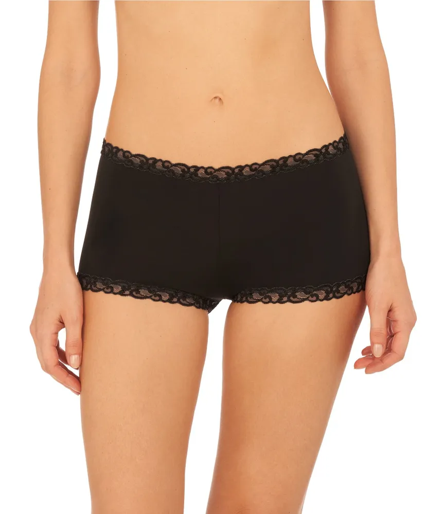 Natori Pure Luxe Lace Waist Boyshort Panty