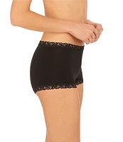 Natori Pure Luxe Lace Waist Boyshort Panty