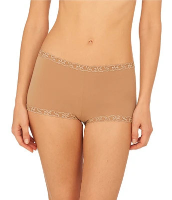 Natori Pure Luxe Lace Waist Boyshort Panty